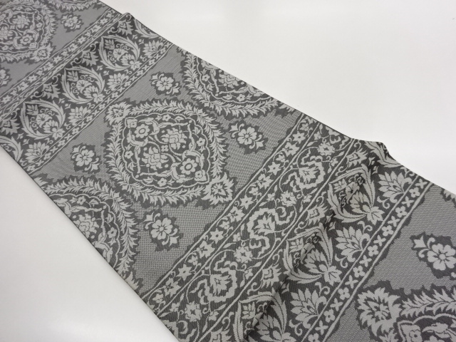 JAPANESE FUKURO OBI / WOVEN FLORAL PLANTS